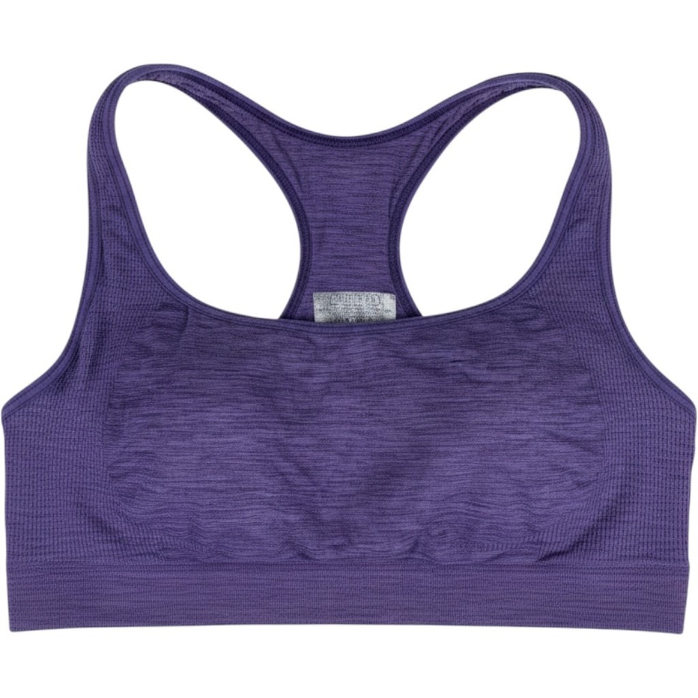 Athleta Performance Seamless Sports Bra Adjustable Racerback Purple Large Womens